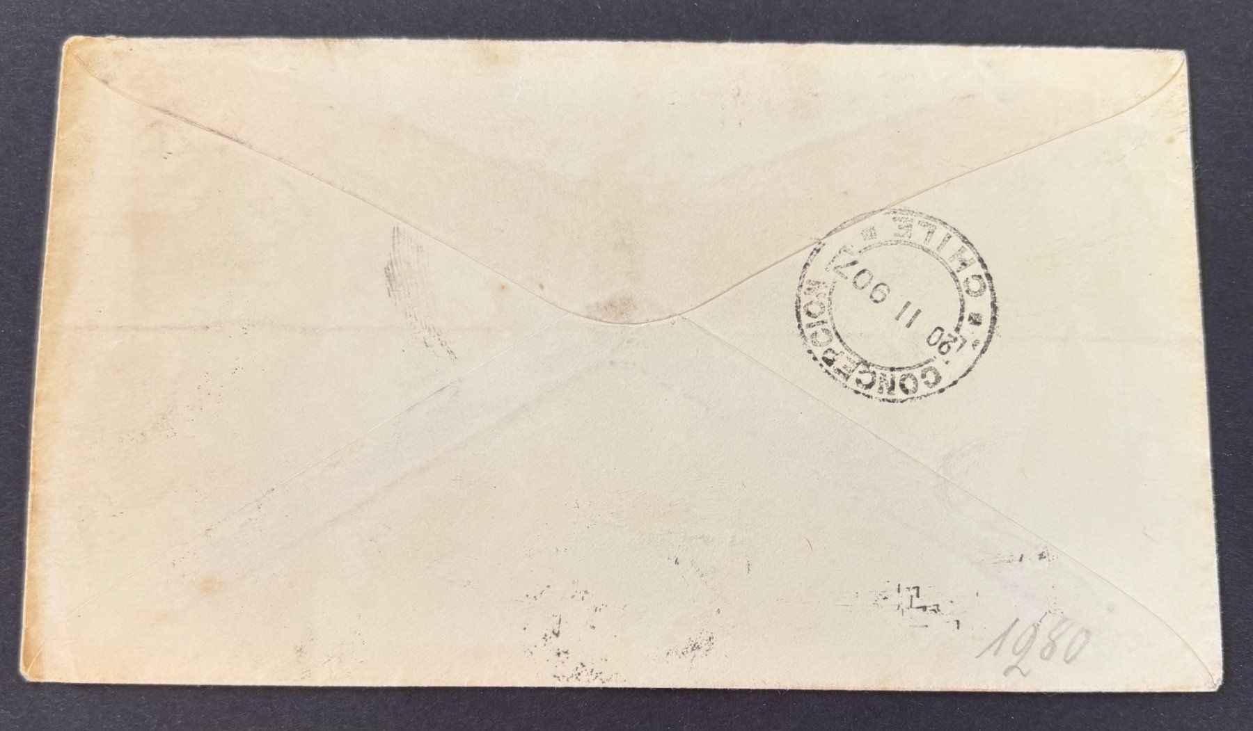 Alle Briefmarken: BRIEFUMSCHLAG CHILE 1907 – Gebraucht aus Ostermundigen von wini63 1
