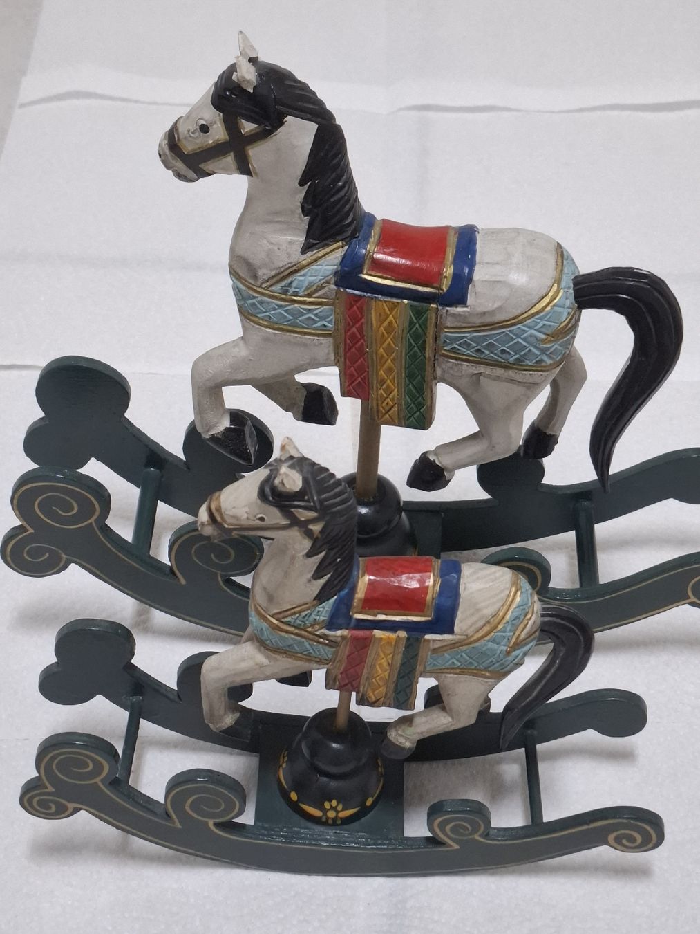 Statuette: 2 Rocking Horse Holzpferde   – Usato da Riniken venduto da bro_slk8 1