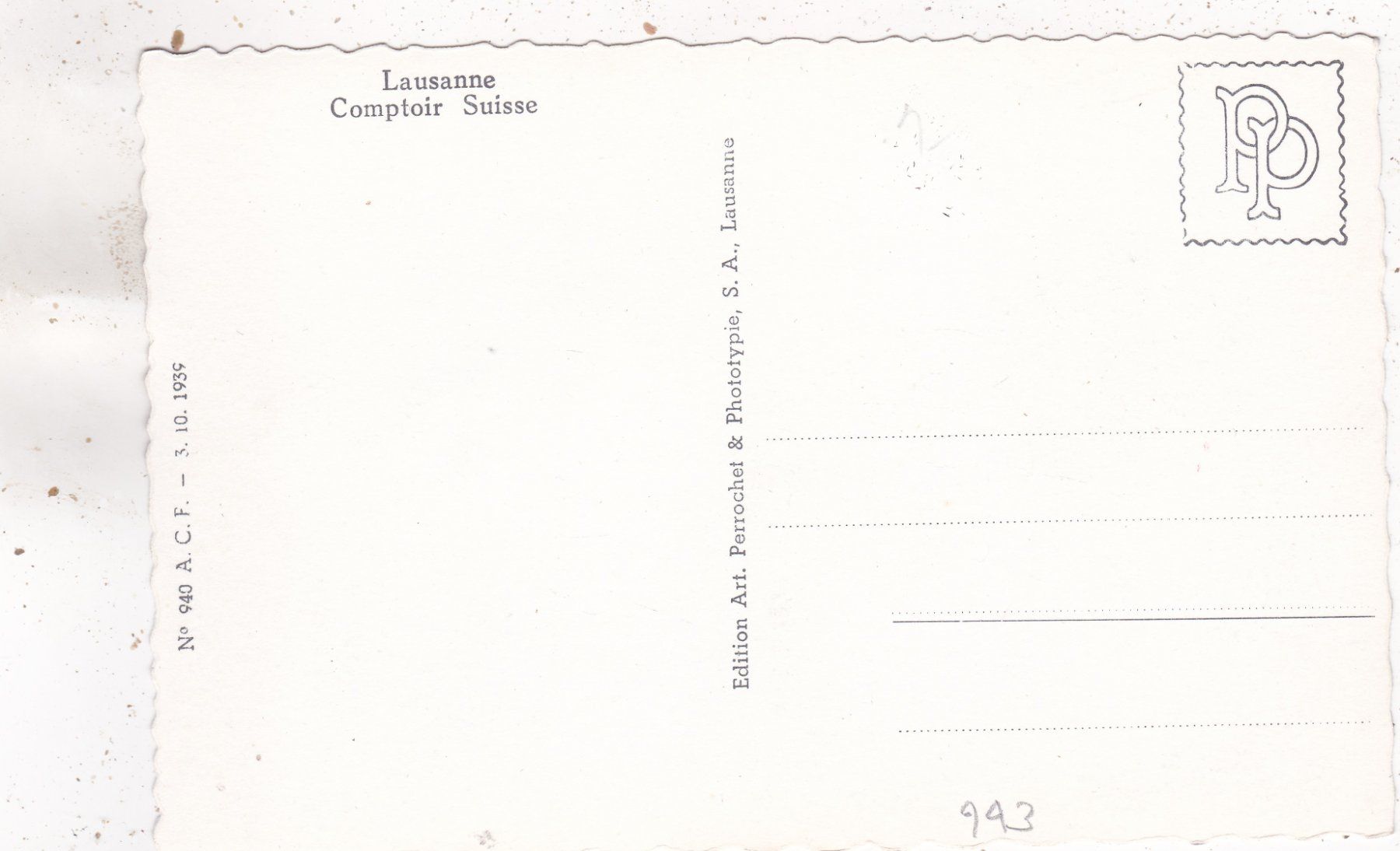 Cartes postales: Lausanne Comptoir Suisse – D'occasion à Herisau par Lisegrat2008 1