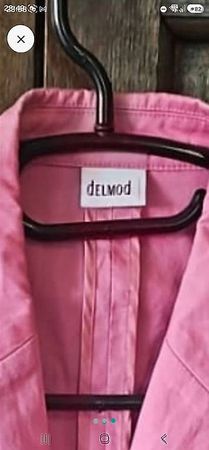 Veste d'été rose Delmod, taille 44, coton léger neuve 