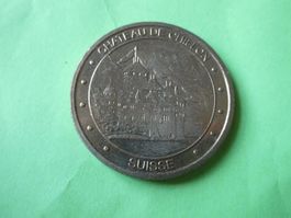 vergoldete Medaille 33 mm, Schloss Chillon