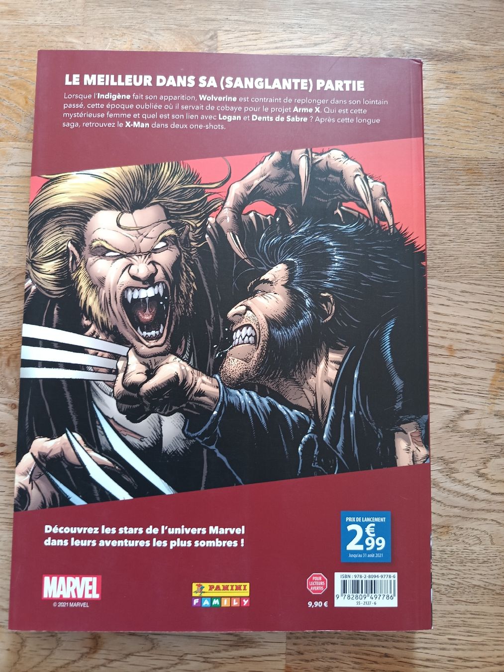 BD: Wolverine Le retour de l'indigène Marvel Dark  – D'occasion à Bex par Canouille 1