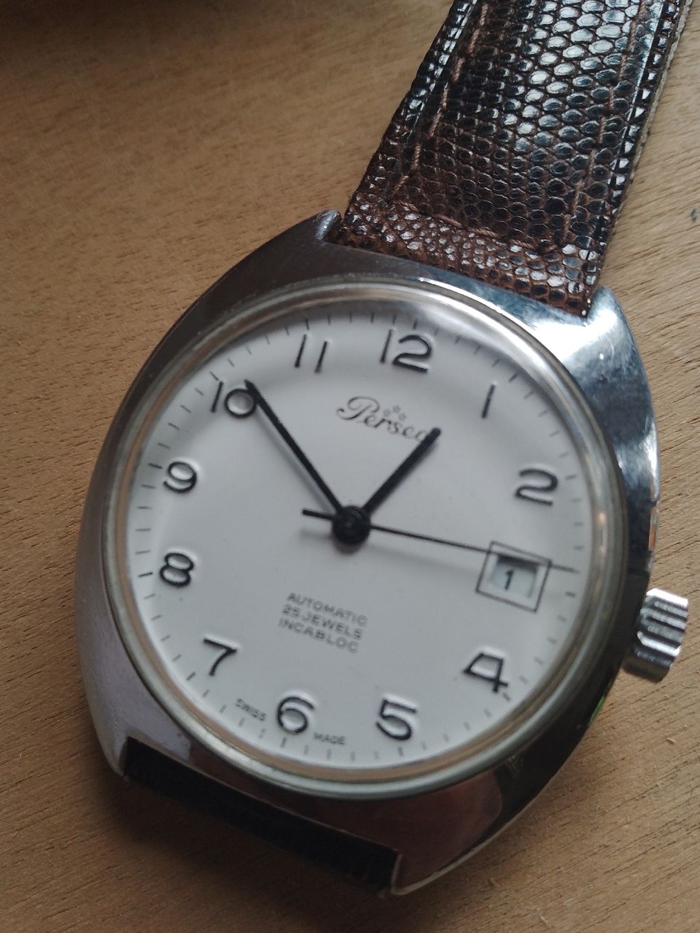 Uhren: Perseo Automatic vintage 35mm läuft – Gebraucht aus Agno von sam2608