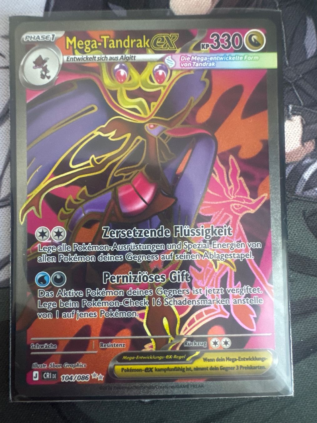 Pokémon Carte collezionabili: Mega-Tandrak ex CRI104 DE - Wachsendes Chaos – Nuovo (secondo la descrizione) da Wil SG venduto da Prof.Eich