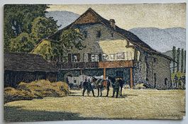 Pro Juventute Karte 1915 mit Pro Juventute Marke