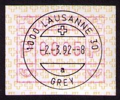 ATM 8A_VO 2.3.92_1000 LAUSANNE 30 GREY__ERSTTAG Poststelle !