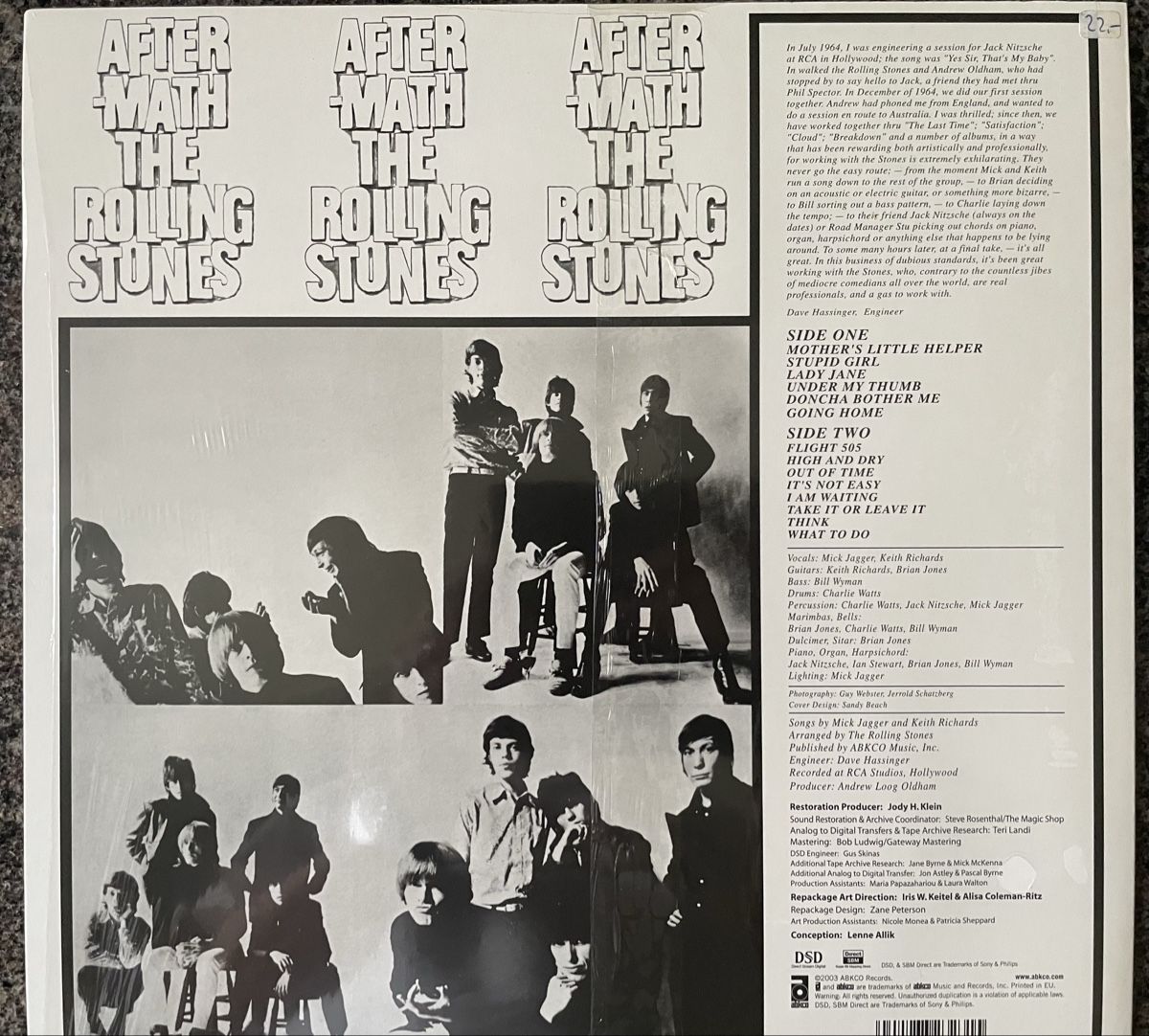 Dischi in vinile: Rolling Stones - After Math - ABKCO - Vinyl LP – Usato da Olten venduto da Bluespapst 1