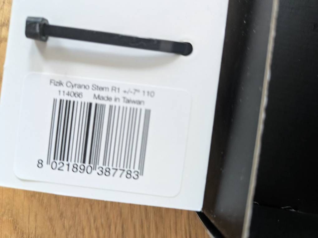 Pezzi di ricambio: Fizik Cyrano stem 110mm – Usato da Fahrwangen venduto da Aibot90 1