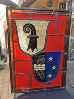 Wappen Glasbild Basel und weiteres Wappen defekt