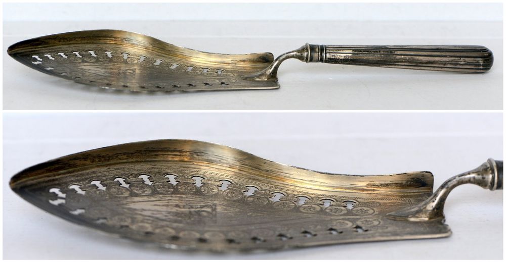 Pèle à service en argent anglais poinçon "lion passant" (D'occasion) à