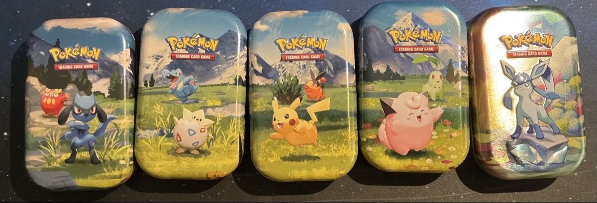 Pokémon Carte collezionabili: Pokémon, lot de 5 mini tin vides – Usato da Onex venduto da serval2001ch
