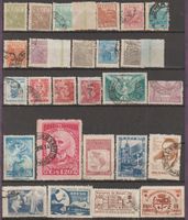 Timbres brésiliens collection, plusieurs années, lot mixte