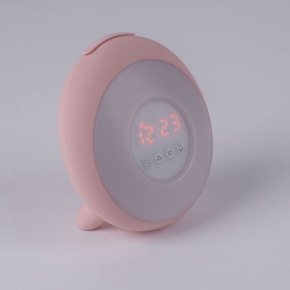 Sveglie: Dimmbare runde LED Wecker matt – Nuovo e nell'imballaggio originale da Werdenberg venduto da Siril1