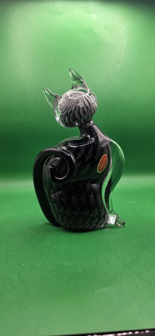 Murano Figuren: Wunderschöne Grosse Vintage Murano Glas Katzen / Katze Figur – Gebraucht aus Zürich von Daniela51