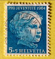 Nr.J 205 GESTEMPELT Mädchenbildnis 1964   
