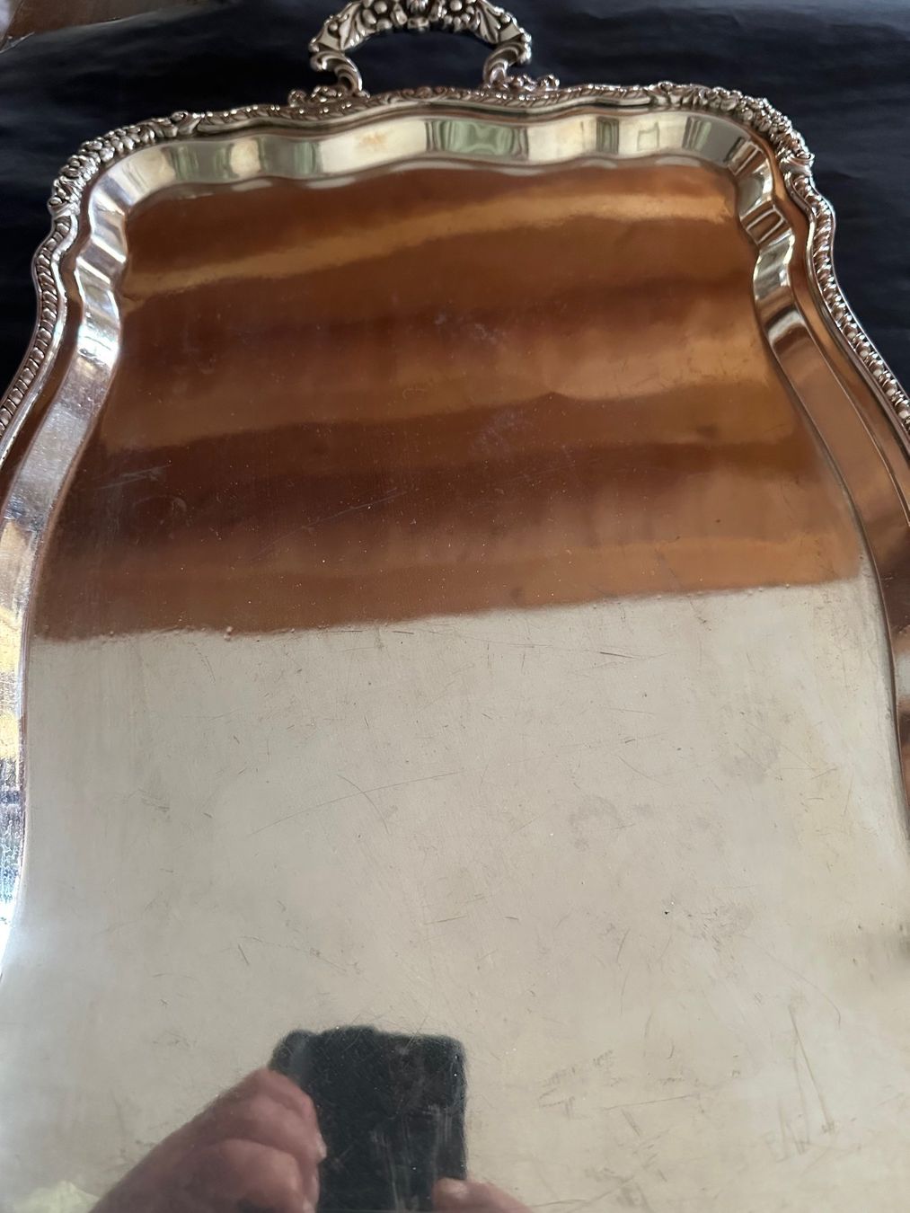 Piatti di portata: English Sheffield Silver plated Two Handled Tray – Usato da Saas im Prättigau venduto da norman02 3
