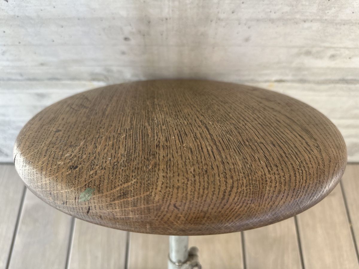Hocker: Vintage Hocker, Holz, Industrial Look – Gebraucht aus Leuk-Stadt von 2thcircle 4