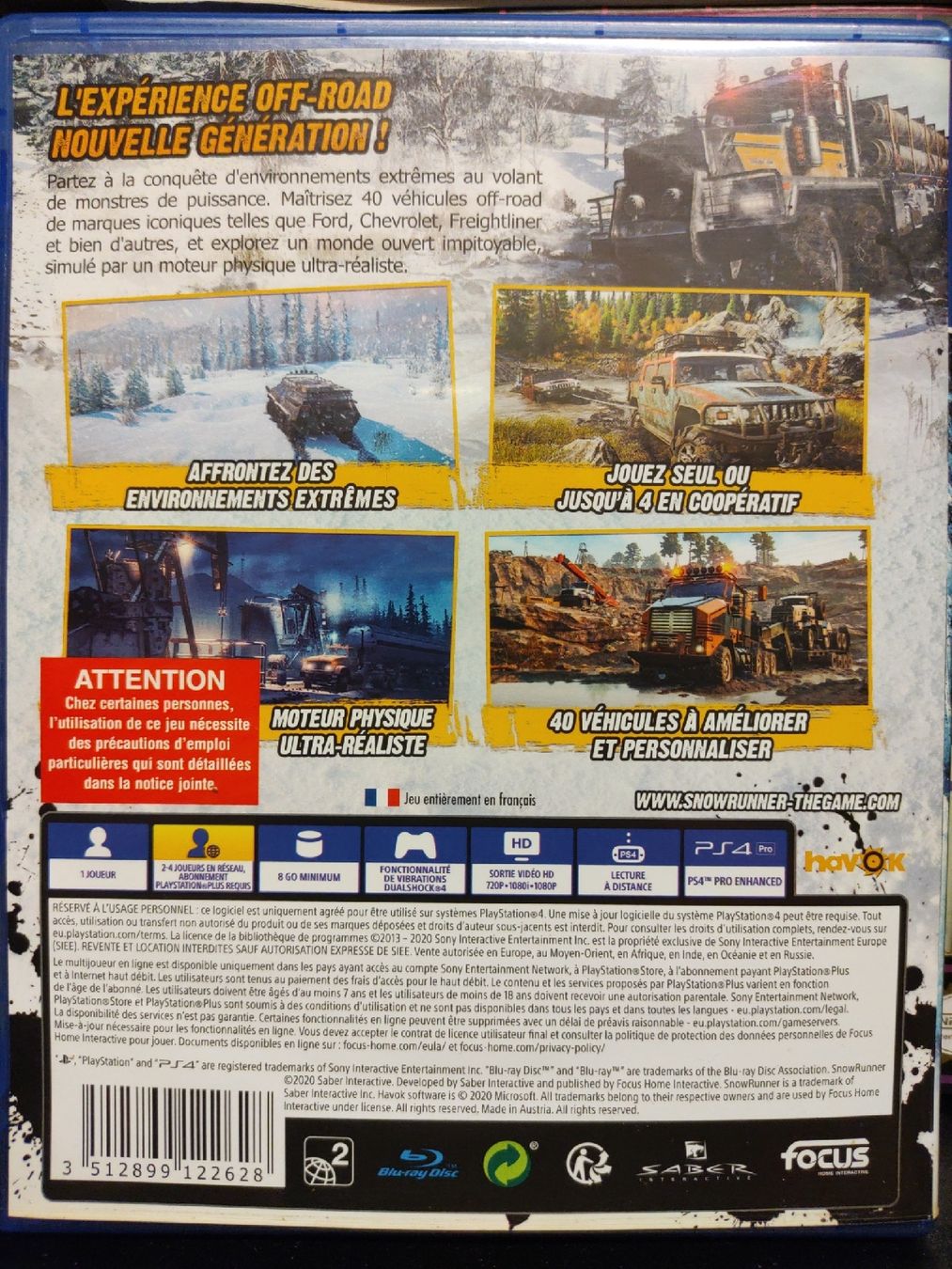 Sony Jeux: Jeu PS4 SnowRunner bon état – D'occasion à fribourg par GameSpot 1