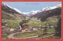 Klosters mit Silvrettagletscher - ca. 1915