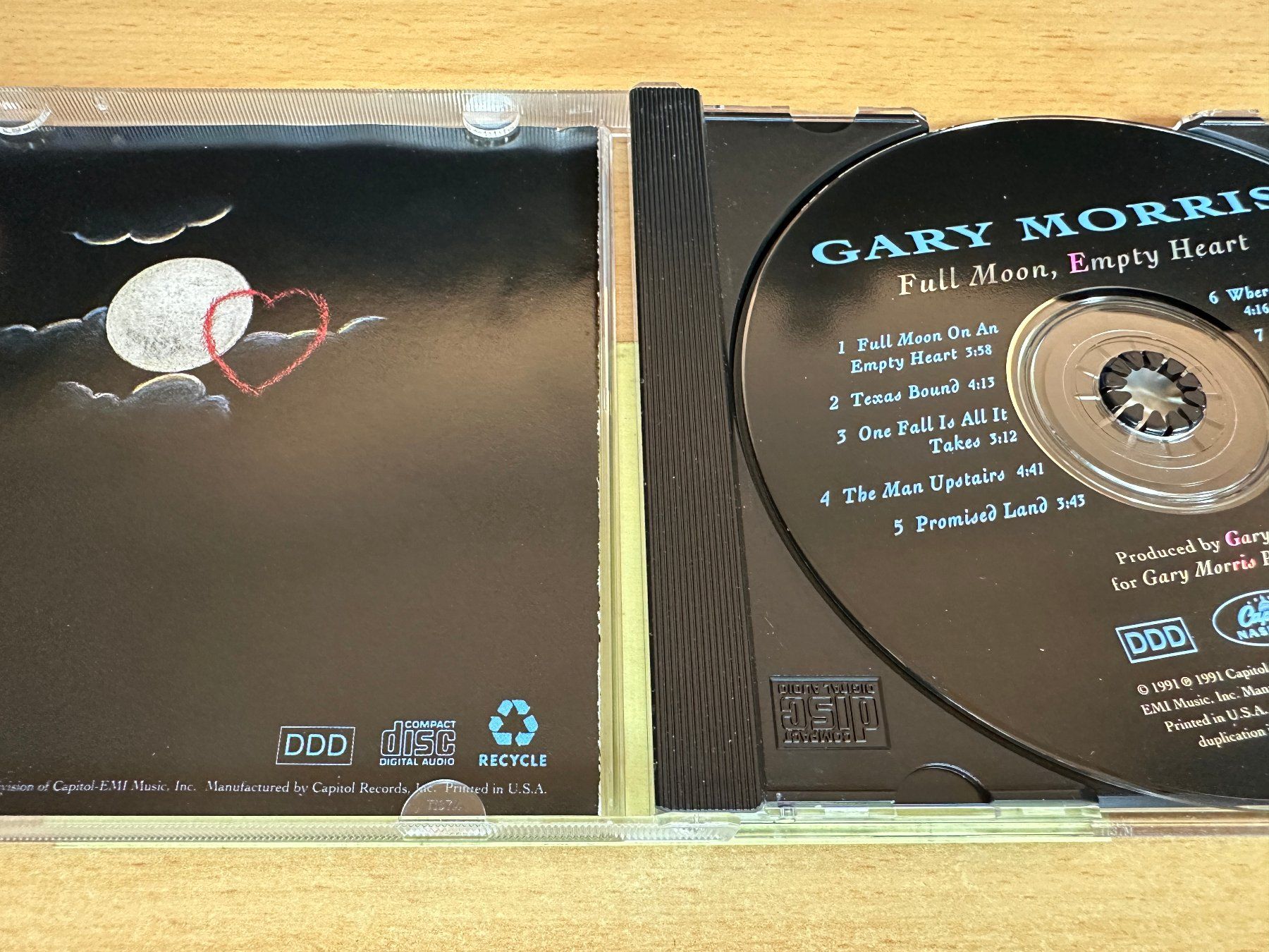 CD: Gary Morris – Full Moon, Empty Heart – Usato da Rikon im Tösstal venduto da Alpenmutz 2