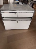 USM Haller Rollcontainer weiss Metall guter Zustand