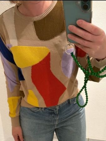 SKFK Bio Baumwolle, bunter Pullover 38