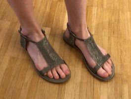 ✨ Alma en Pena Riemchen Sandalen Sommer Gr 38 mit Strass ✨