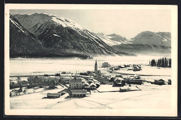 Cartes postales: Bevers, Winterliche Ortsansicht mit Bern – D'occasion à Berlin par bartko-reher