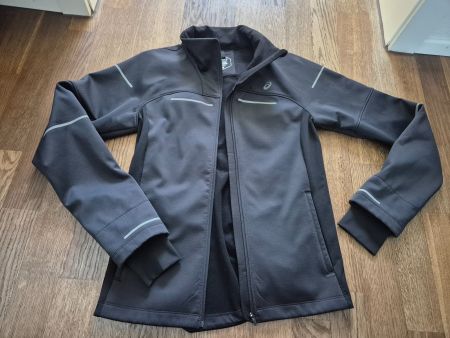 Asics black softshell size S