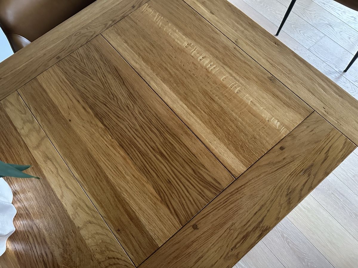 Pfister Tables: Solid Wood Dining Table Oak Brown 220x100x81/75cm – D'occasion à Obfelden par Luzerner01 3