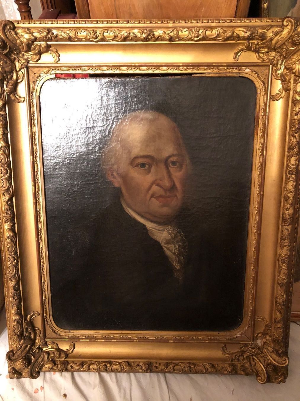 Dipinti: SCHWEIZER SCHULE UM 1800. Herrenbildnis. – Usato da Wald ZH venduto da mlnt 1