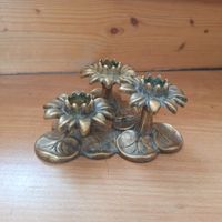 Jugendstil Kerzenhalter, 30er Jahre, wahrscheinlich Messing