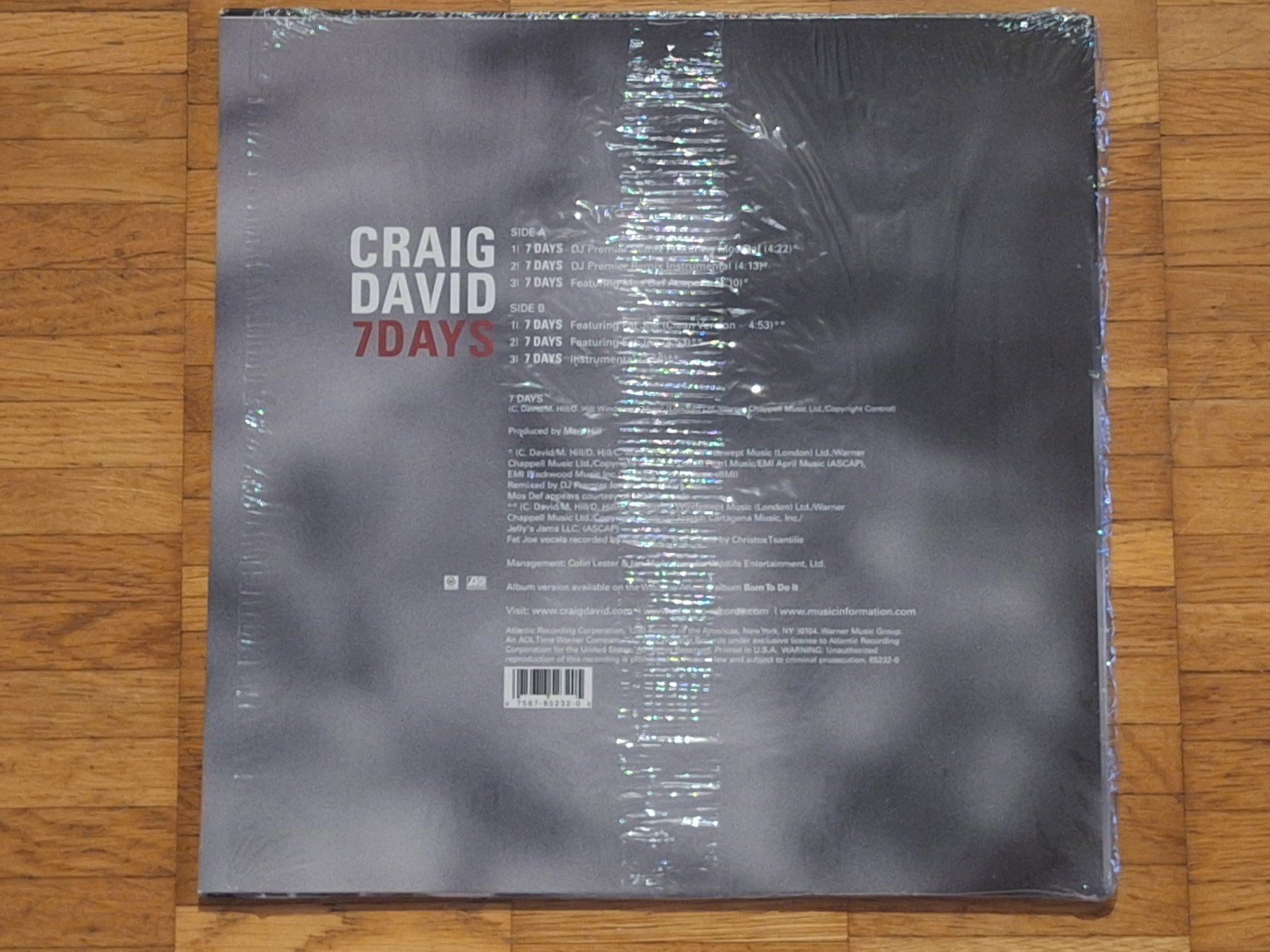 Schallplatten: Craig David, 7 Days - 12" Maxi USA 2002 – Neu (gemäss Beschreibung) aus Oberentfelden von Musicud 1