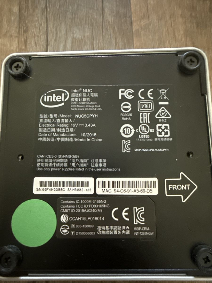 Intel PC: Intel NUC5CPYH Mini-PC | Windows – Usato da Obernau venduto da Alaska172 1