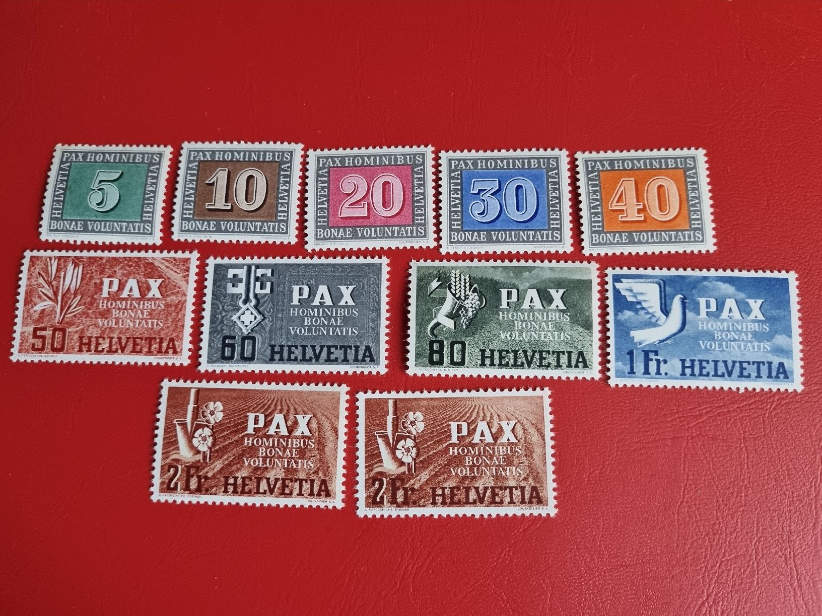 Tutti i francobolli: PAX - POSTFRISCHE TEILSERIE - 1945 – Nuovo (secondo la descrizione) da Heimenschwand venduto da rog_p7h9