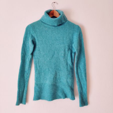 No Man's Land Merino Mohair-Pullover Pulli Rolli Wolle Gr.S