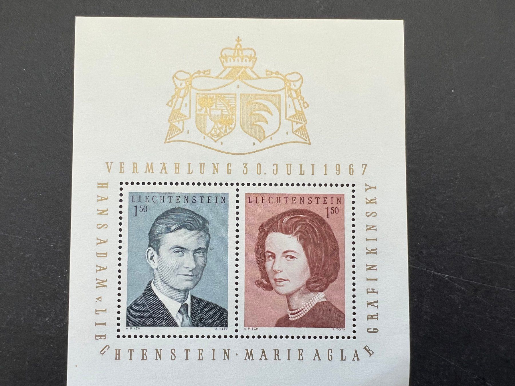 Tutti i francobolli: Liechtenstein 1967 Miniblock  **  (D982) – Nuovo (secondo la descrizione) da Hinwil venduto da Sidi4