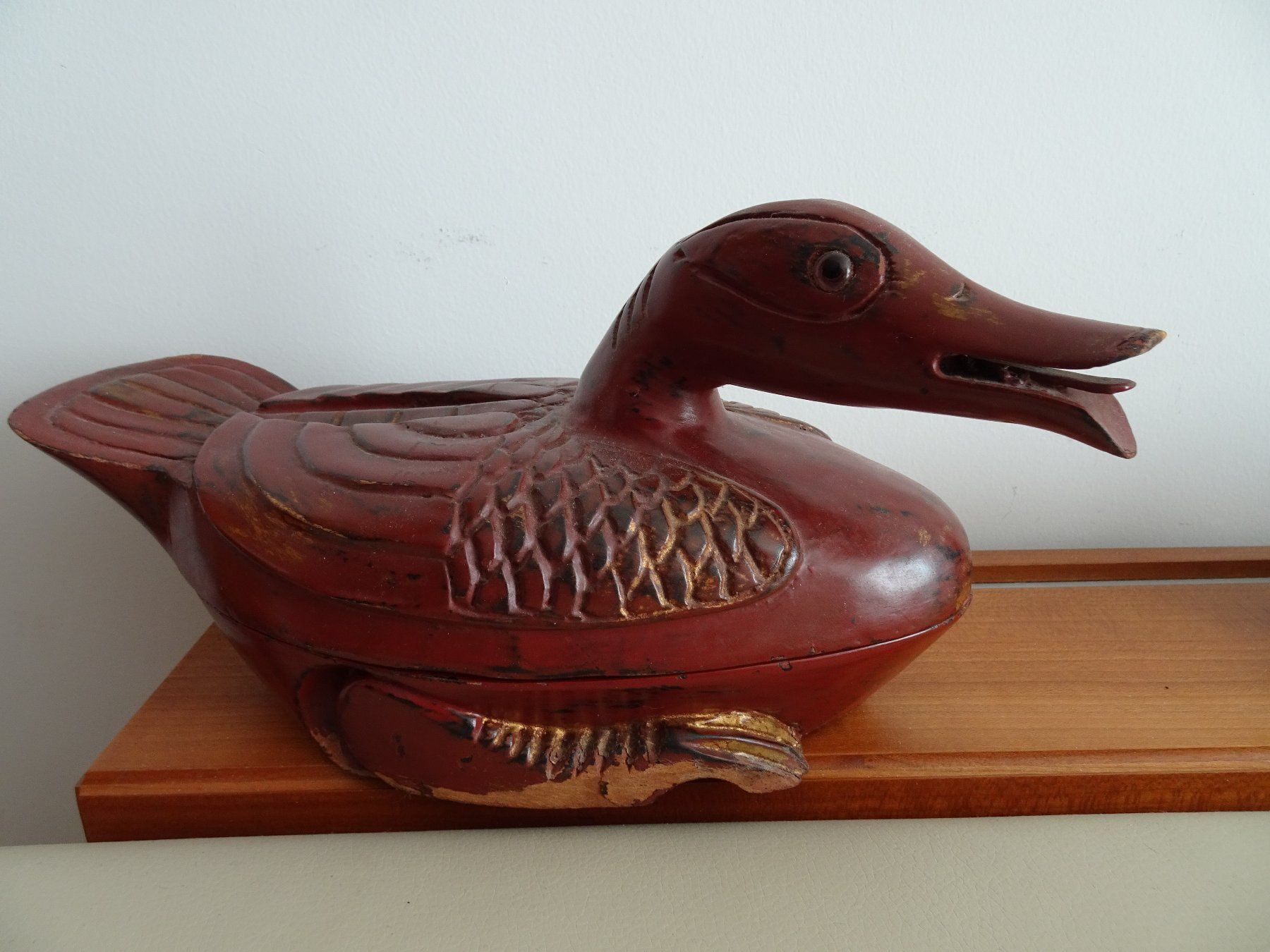 Statuette: alte Holz - Ente  - 2-teilig – Usato da Vitznau venduto da Mina60 4