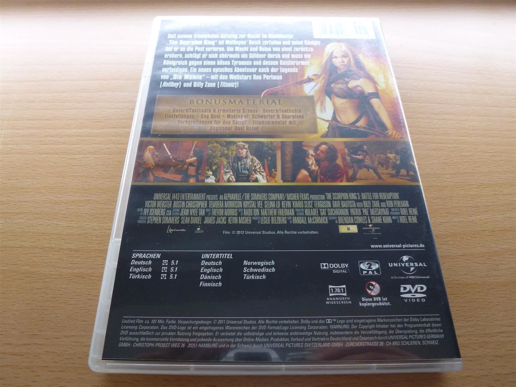 Tutti i DVDs: The Scorpion King 3 - Kampf um den Thron – Usato da Hombrechtikon venduto da HGK50 1