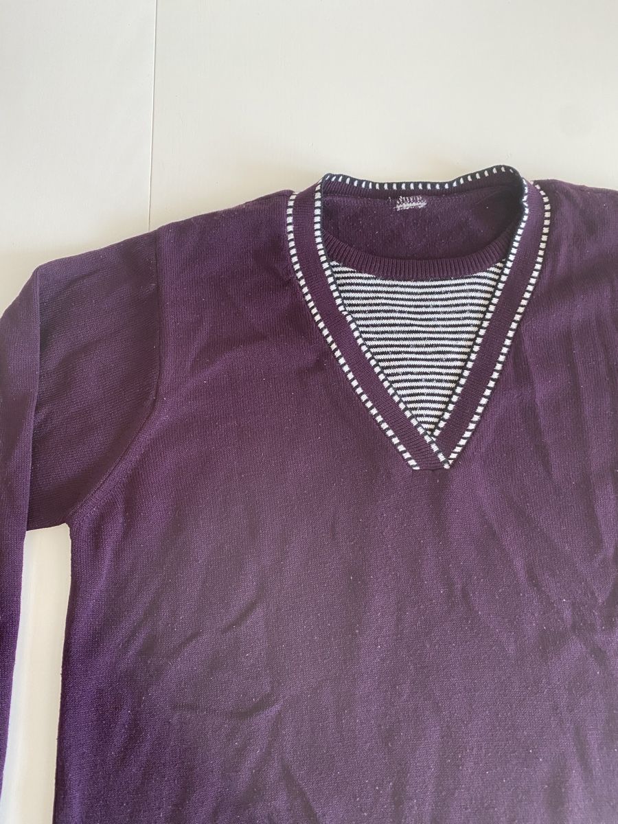 Maglioni & Felpe: Schicker Damenpullover, Gr. S-M Lila, gestreift, Herbst – Usato da lommis venduto da inf_thv8 1