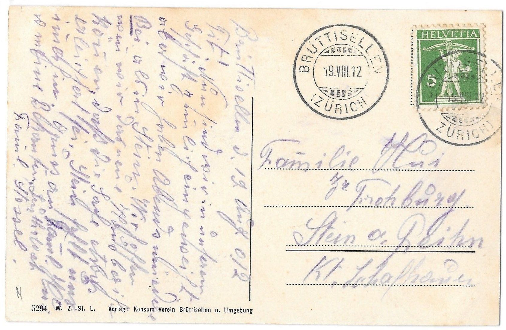 Cartoline postali: Brüttisellen Schuhfabrik – Usato da Olten venduto da clotaldi 1