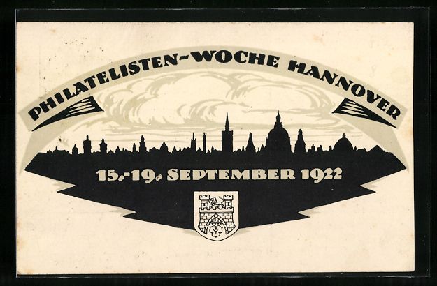 Cancelleria postale: Hannover, Philatelisten-Woche 1922, Stad – Usato da Berlin venduto da bartko-reher