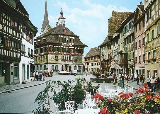 Cartoline postali: 2x AK STEIN AM RHEIN – Usato da Jona venduto da philajona