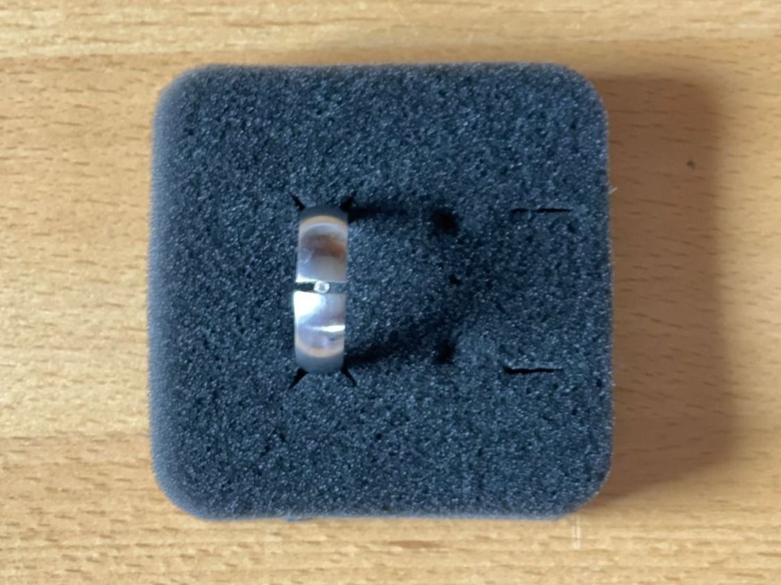 Anelli: Edelstahl Ring mit Stein, Gr. 54 – Usato da Kriens venduto da Angie88 3
