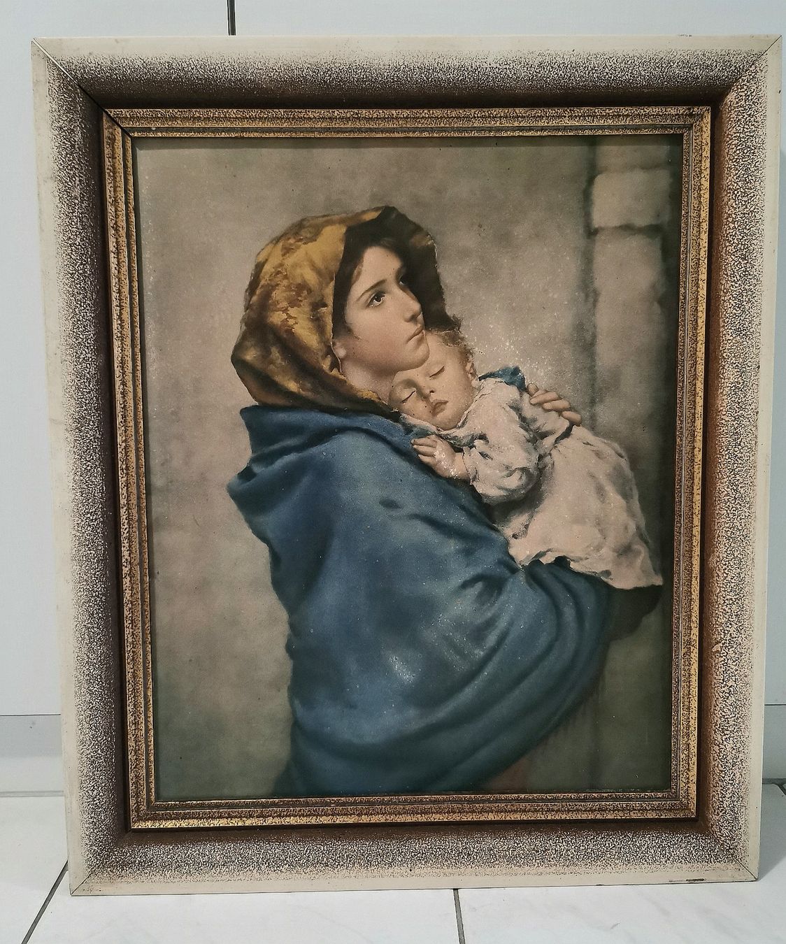 Dipinti: Die Madonna der Straße Von Roberto Ferruzzi, Replik – Usato da Eschenbach LU venduto da Holiday1