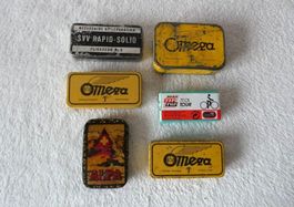 Alte Veloflickzeug Dosen für Sammler
