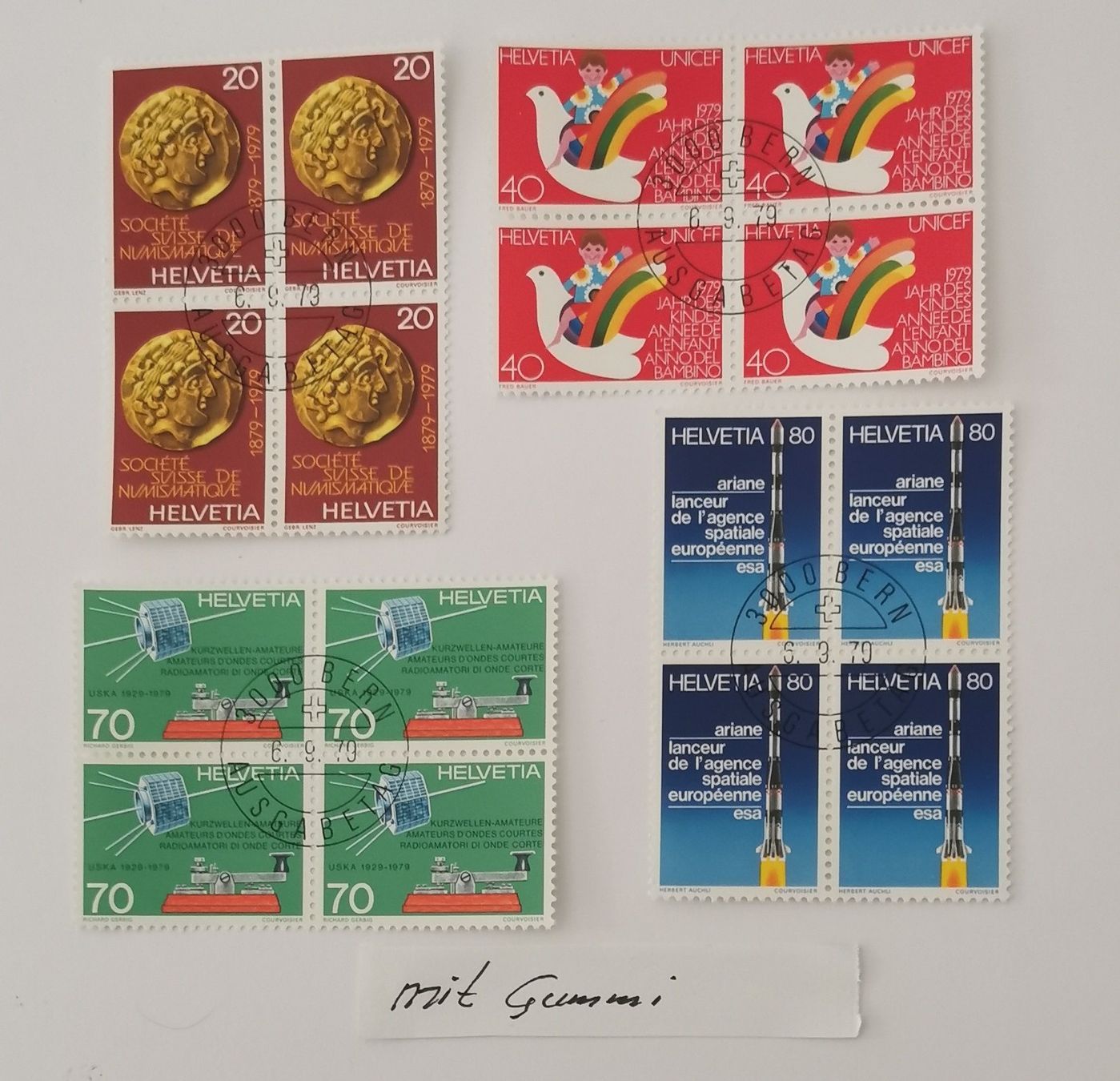 Tous les timbres: 1979 – Neuf (Voir description) à Aadorf par Chnorli-Furz
