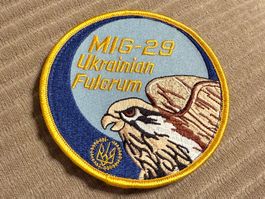 Badge: Ukrainian Fulcrum MIG 29 (mit Klett)
