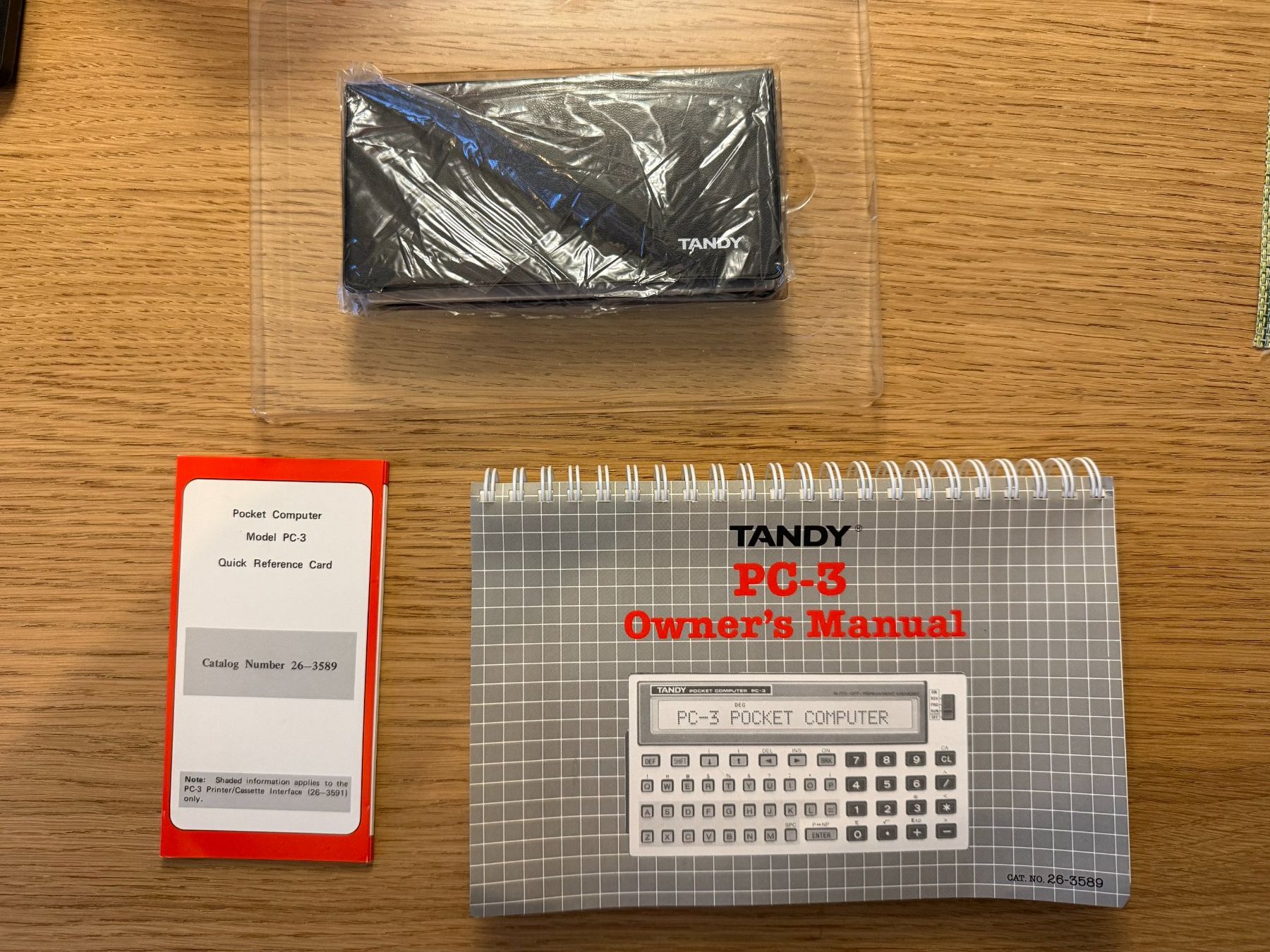 Calcolatrici tascabili: Calculatrice de poche Tandy PC-3,  étui + boit + manuel – Usato da Kloten venduto da Mumiiin 3