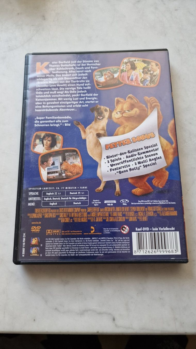 Tous les DVDs: Garfield DVD – D'occasion à Sempach Station par SwissRolli 1